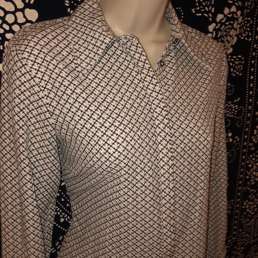 ZARA stretchy work blouse